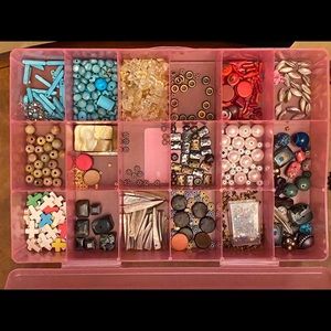 Lot of jewelry making supplies